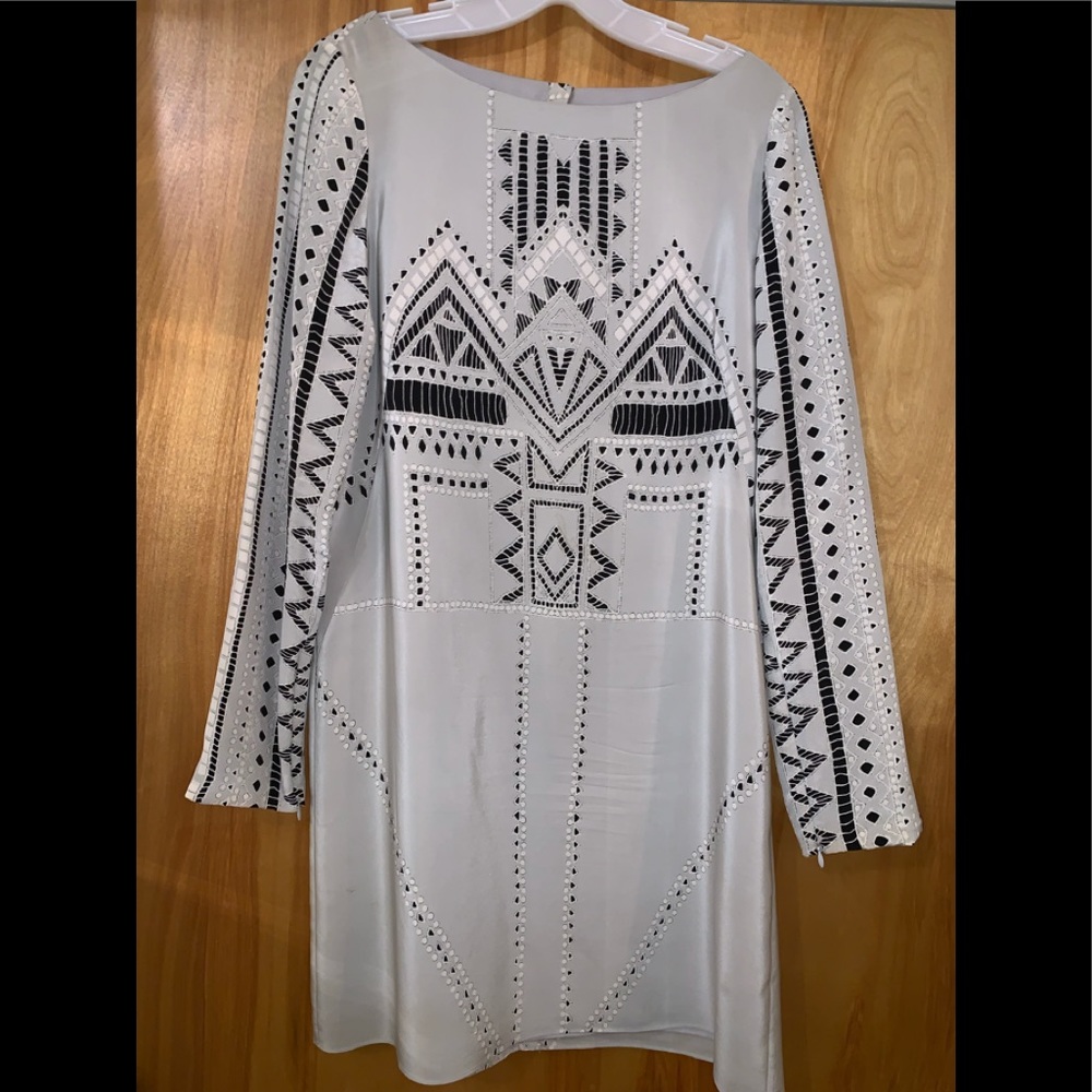 Tibi silk tunic dress